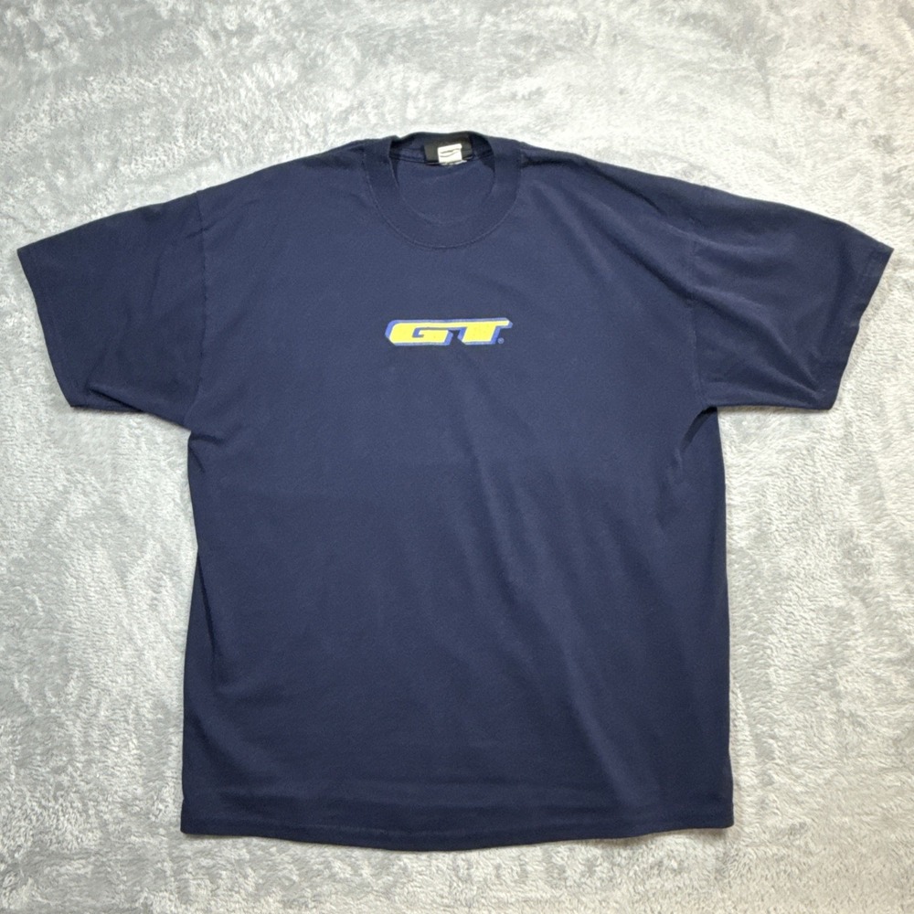Vintage GT Bicycles Shirt Men XL Blue Technological BMX Y2K